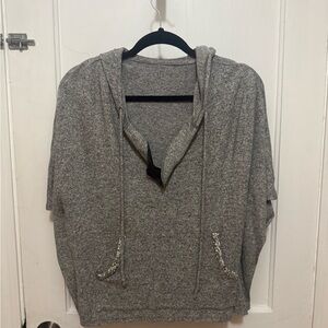 Gray Women's Hoodie Top